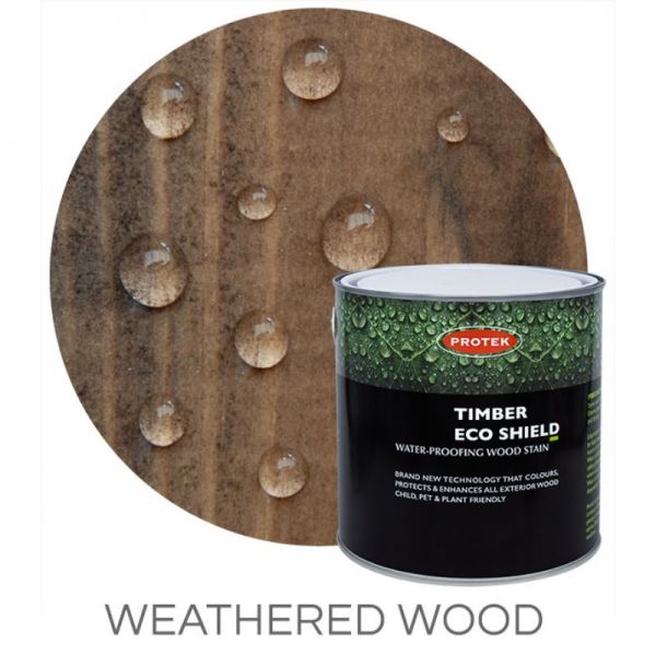 Protek Timber Eco Shield Treatment - Weathered Wood 1 Litre