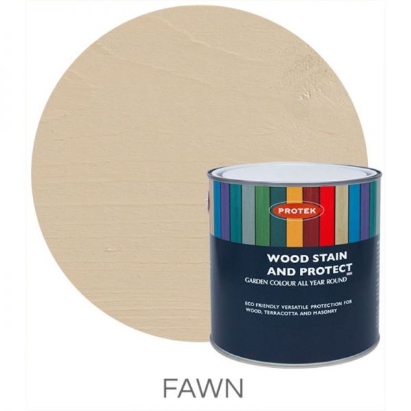 Protek Wood Stain & Protector - Fawn 1 Litre