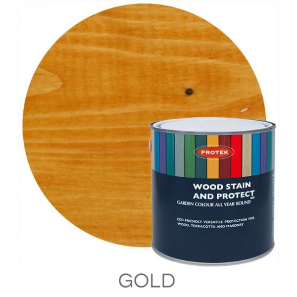 Protek Wood Stain & Protector - Gold 1 Litre