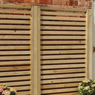 Rowlinson Garden Creations Horizontal Slat Screen - 2 Pack