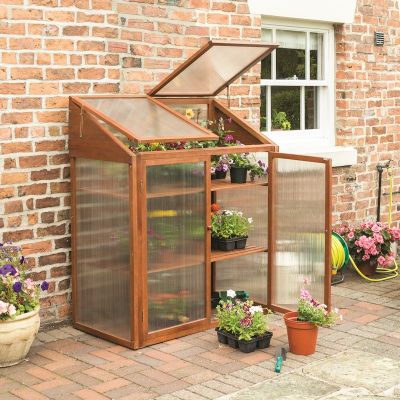 Rowlinson Hardwood Mini Greenhouse