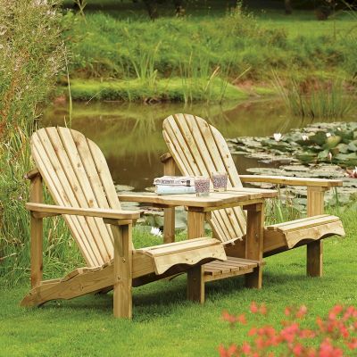 Rowlinson Softwood Adirondack Companion Seat