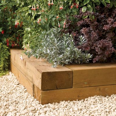 Rowlinson Timber Blocks 1.8m - 2 Pack