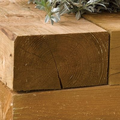 Rowlinson Timber Blocks 1.8m - 2 Pack