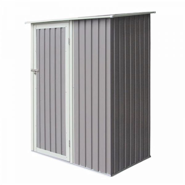 Rowlinson Trentvale 5x3 Metal Pent Shed - Light Grey