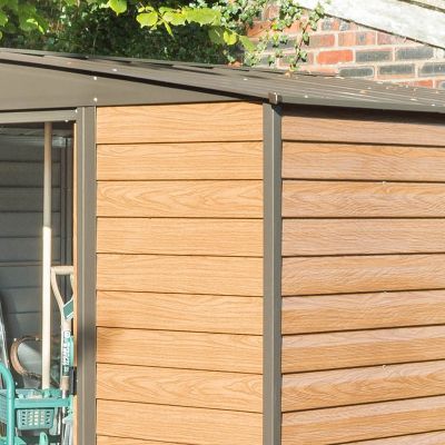 Rowlinson Woodvale Metal Apex Shed 10x8