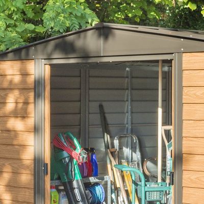 Rowlinson Woodvale Metal Apex Shed 10x8