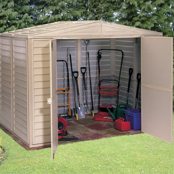 Saffron Vinyl Apex 8x5 Plastic Shed