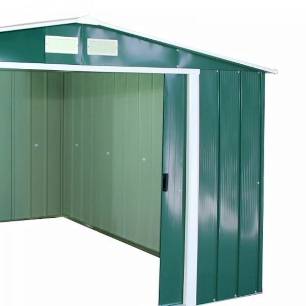 Sapphire Apex 10x8 Green Metal shed