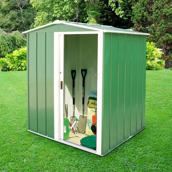 Sapphire Apex 5x4 Green Metal shed