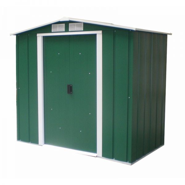 Sapphire Apex 6x4 Green Metal shed