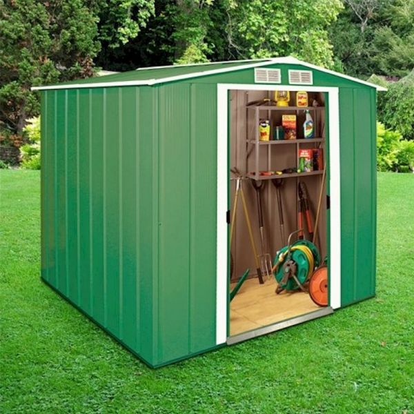 Sapphire Apex 6x6 Green Metal shed