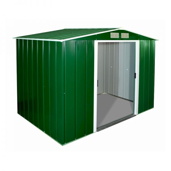 Sapphire Apex 8x6 Green Metal shed