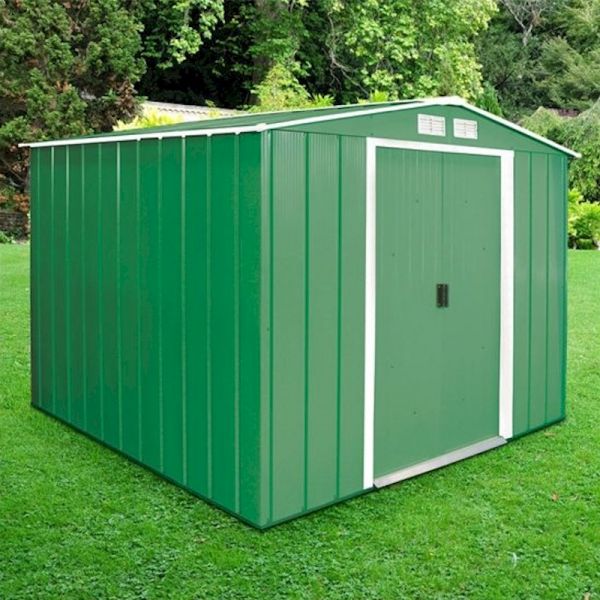 Sapphire Apex 8x8 Green Metal shed