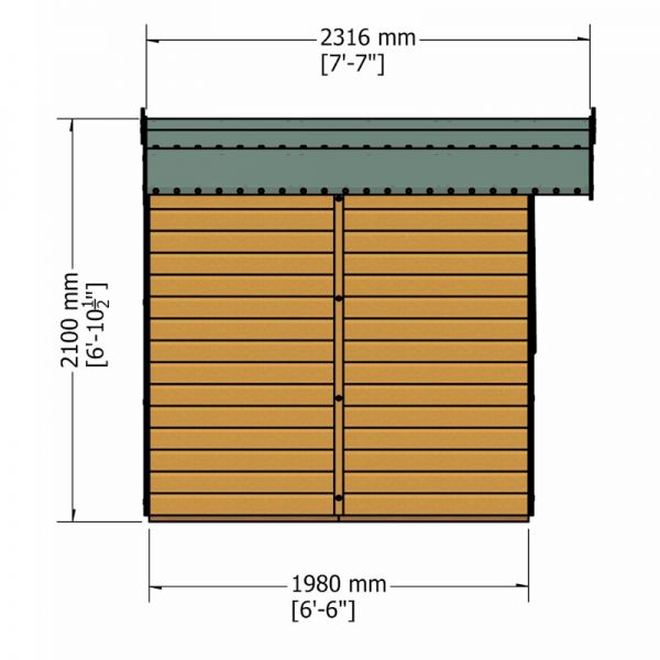 Shire Abri Shed 7x7