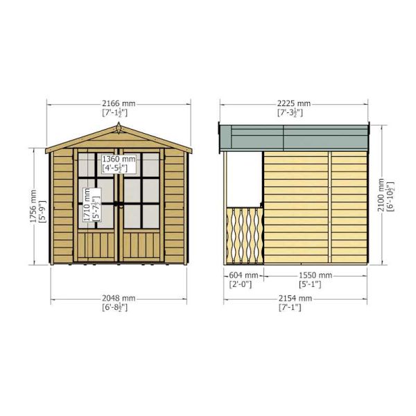 Shire Alnwick Summerhouse 7x7