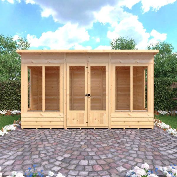 Shire Alora 12x6 Overlap Pent Summerhouse