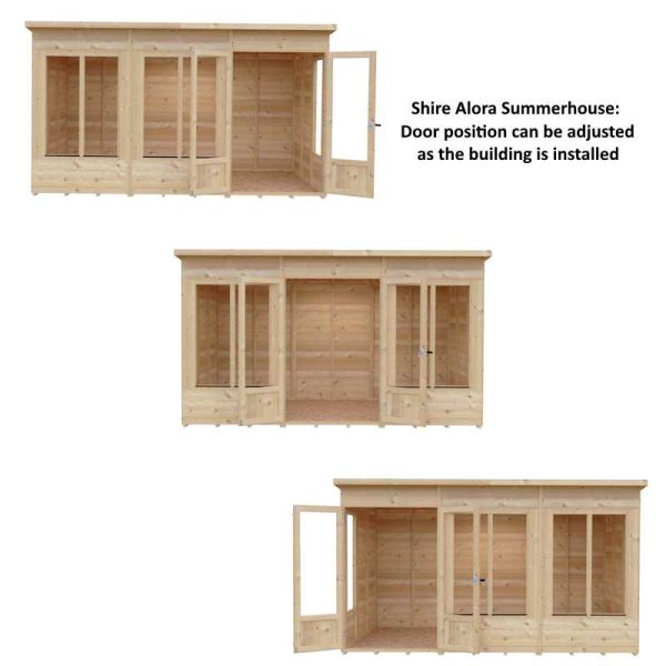 Shire Alora 12x6 Overlap Pent Summerhouse