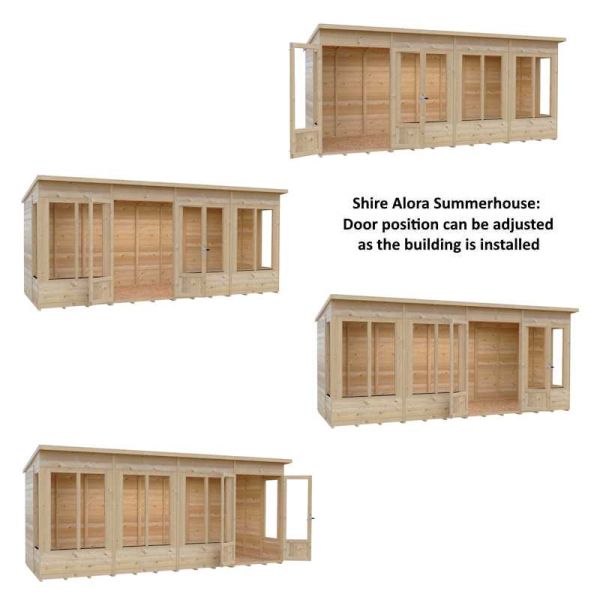 Shire Alora 16x6 Overlap Pent Summerhouse