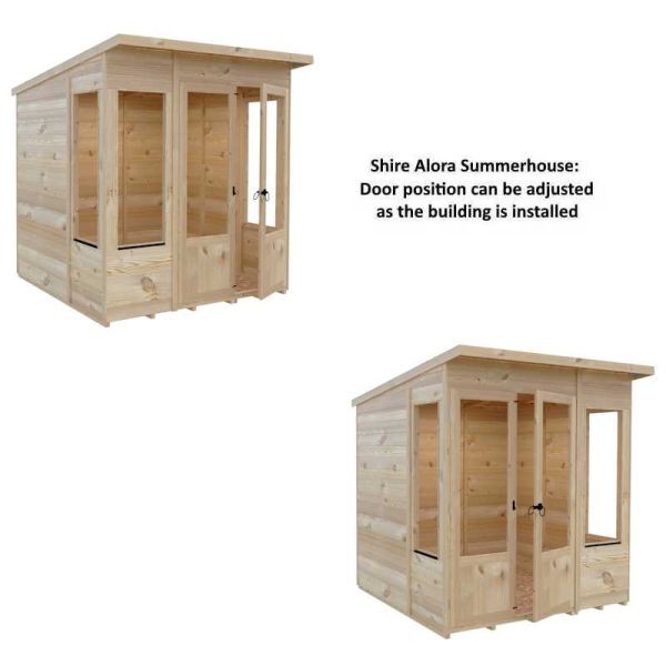 Shire Alora 6x6 Overlap Pent Summerhouse
