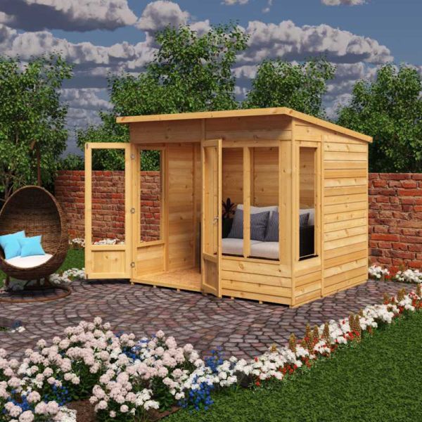 Shire Alora 8x6 Overlap Pent Summerhouse