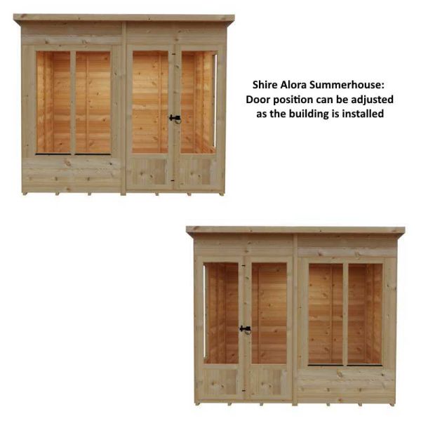 Shire Alora 8x6 Overlap Pent Summerhouse