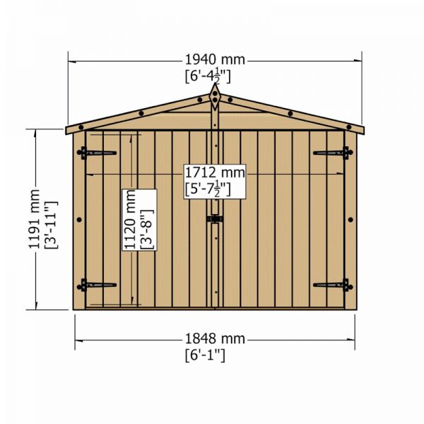 Shire Apex Bike Store Shiplap - No Floor