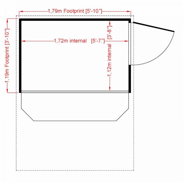 Shire Garden Bar Apex 6x4