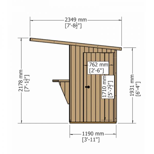 Shire Paradise Bar Pent 6x4