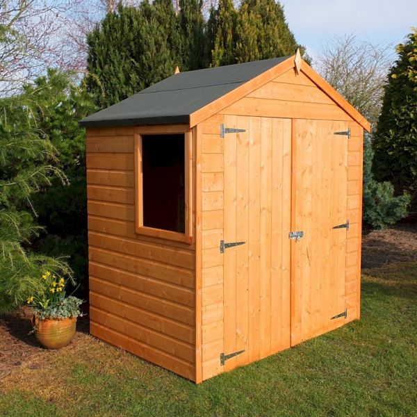 Shire Bute Apex Double Door Shed 4x6