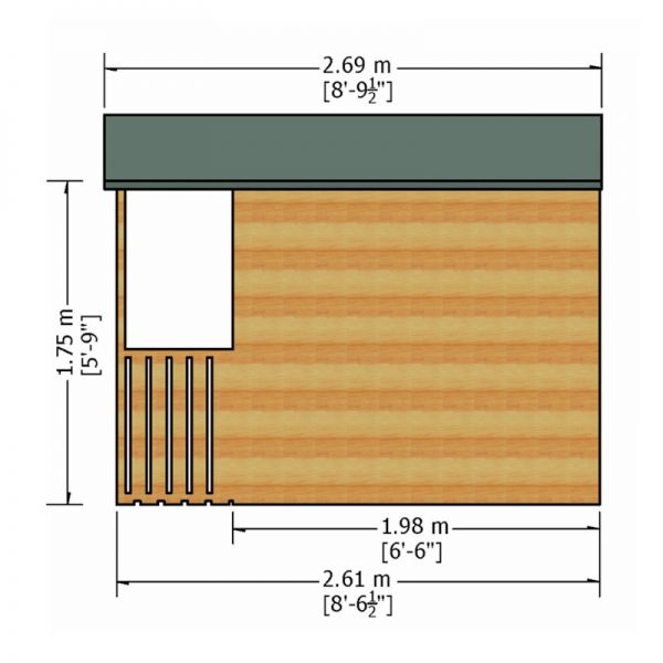 Shire Casita Shed with Verandah 7x9