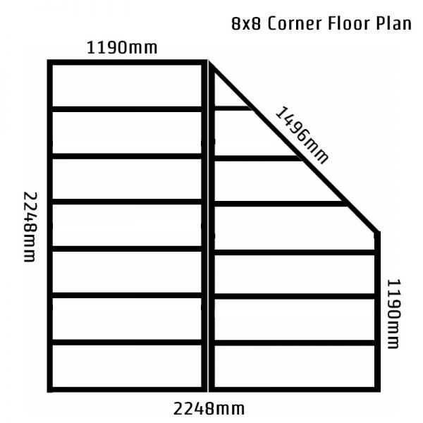 Shire Corner Shed 8x8