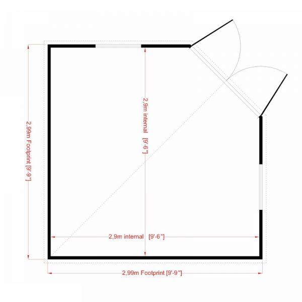 Shire Corner Shed Premium 10x10