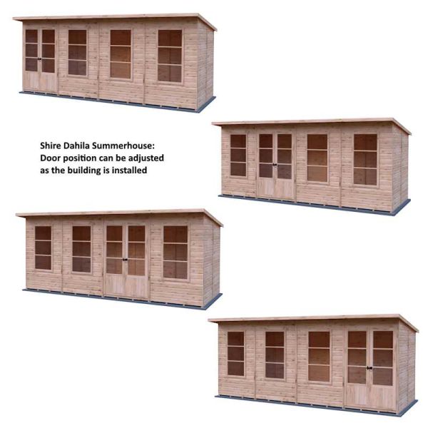 Shire Dahlia 16x6 Pent Summerhouse