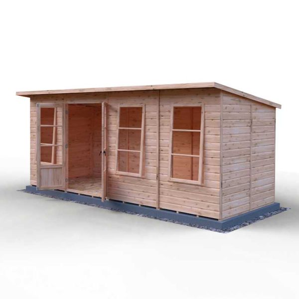 Shire Dahlia 16x6 Pent Summerhouse