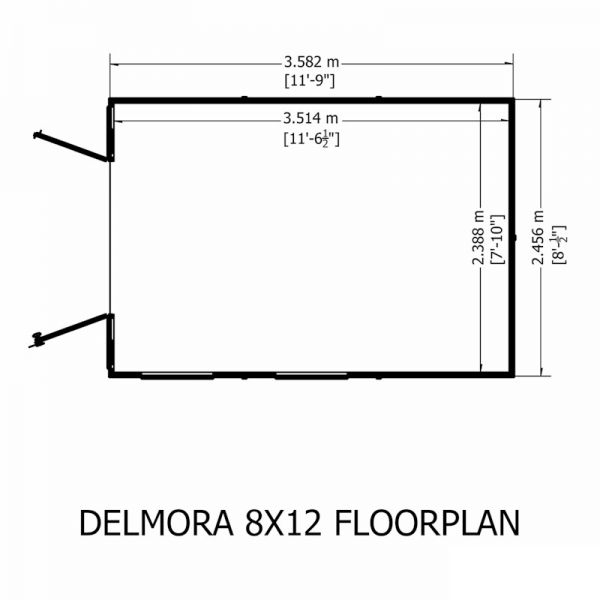 Shire Delmora Summerhouse 8x12