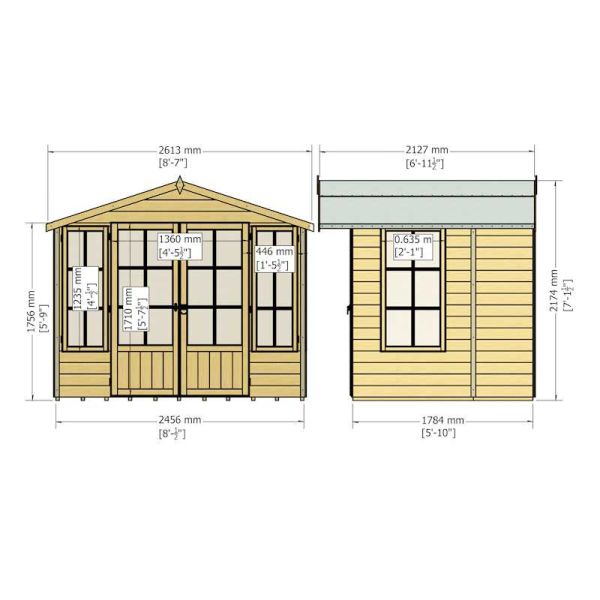 Shire Delmora Summerhouse 8x6