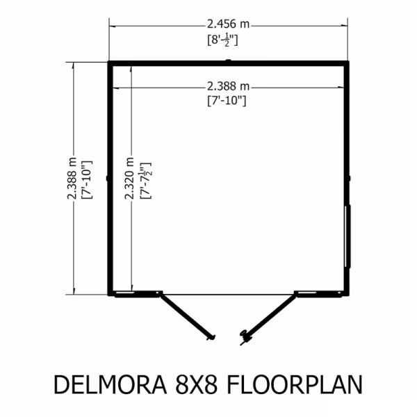 Shire Delmora Summerhouse 8x8