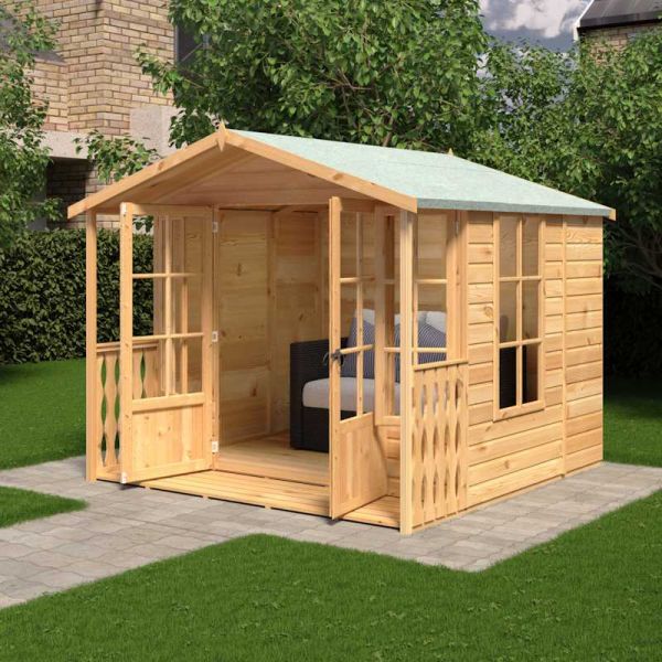 Shire Delmora Summerhouse with Verandah 8x8