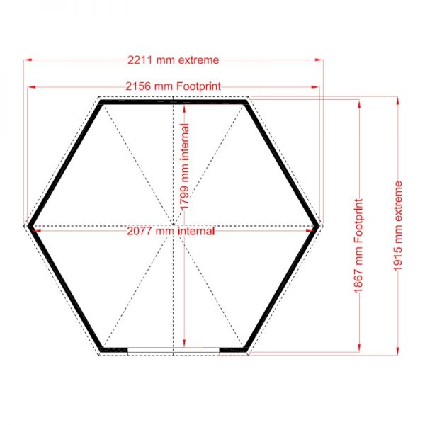 Shire Gazebo Summerhouse 6x6