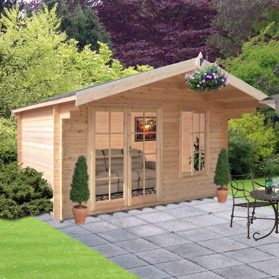 Shire Glenmore 28mm Log Cabin 10x8