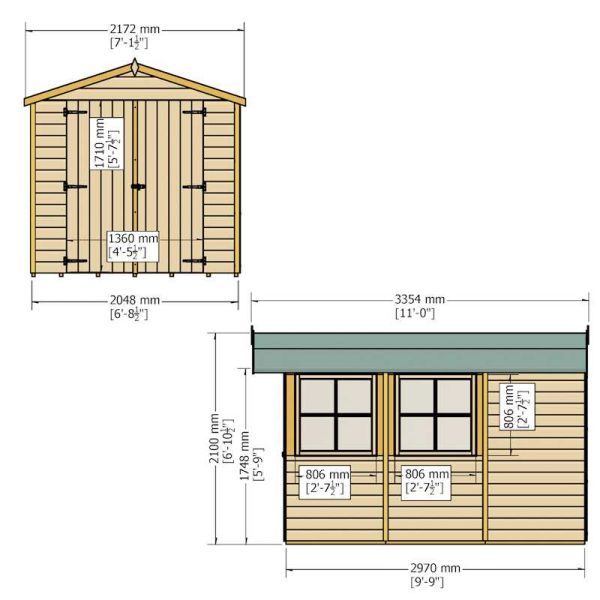 Shire Guernsey Shed 10x7