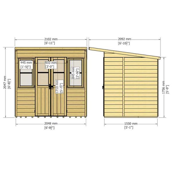 Shire Haddon Summerhouse 5x7
