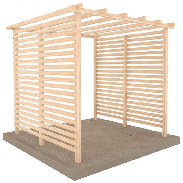 Shire Ivy Pergola Kit 8x8 with Sides