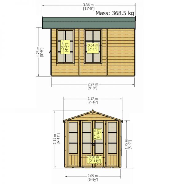 Shire Kensington Summerhouse 7x10