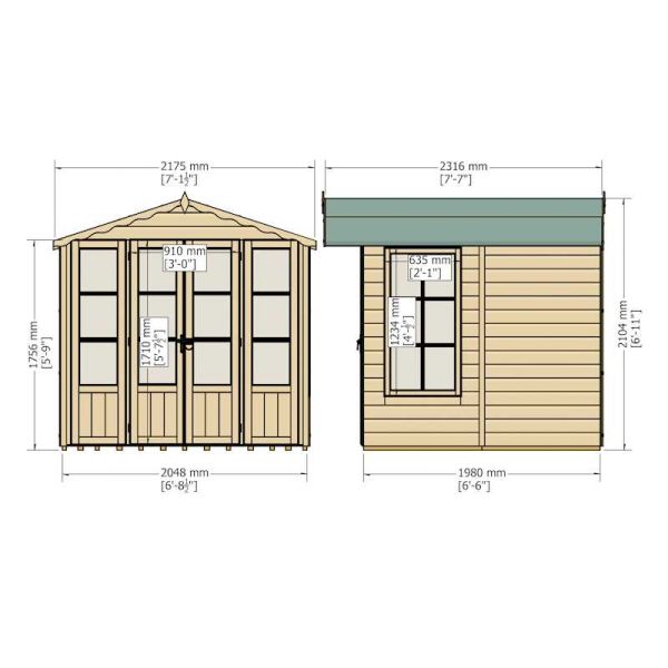Shire Kensington Summerhouse 7x7