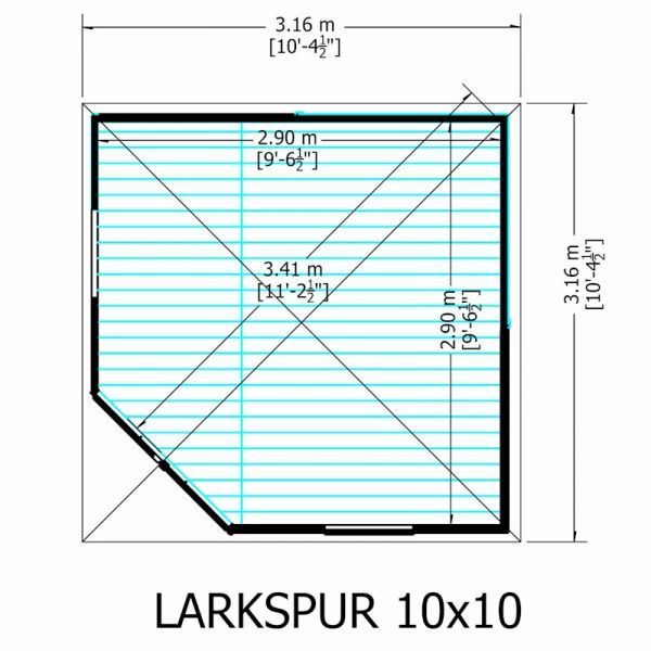Shire Larkspur Summerhouse 10x10