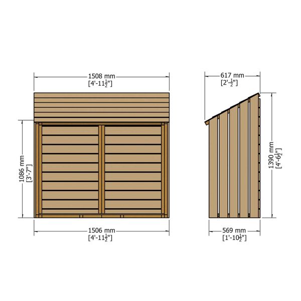 Shire Log Store 2x5