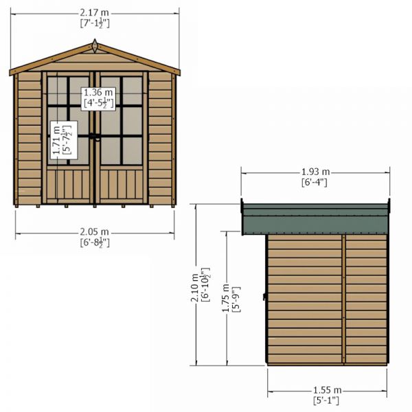 Shire Lumley Summerhouse 7x5