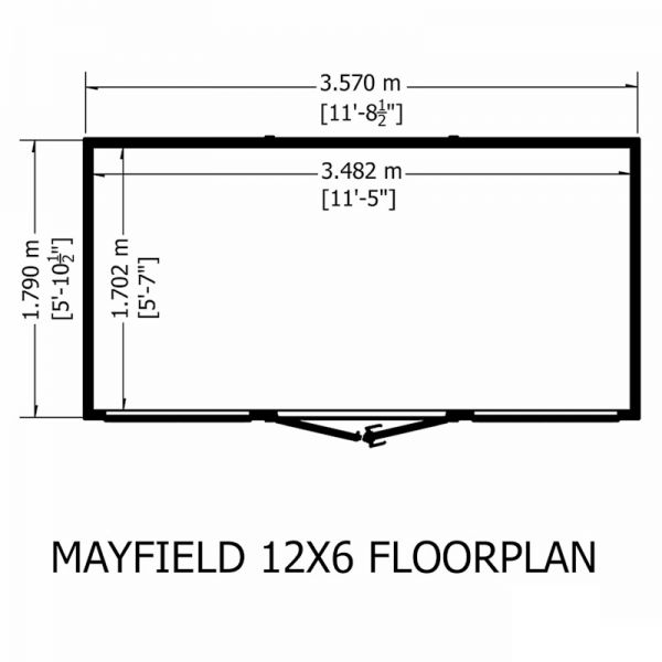 Shire Mayfield Summerhouse 12x6